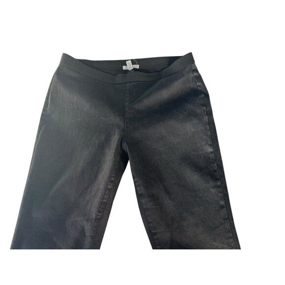 Eileen Fisher Women's Sz S Black Ankle Pull On Tapered Organic Cotton Pants - Picture 3 of 8